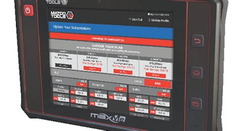 please open your tablet to check . . Matco maxme repair
